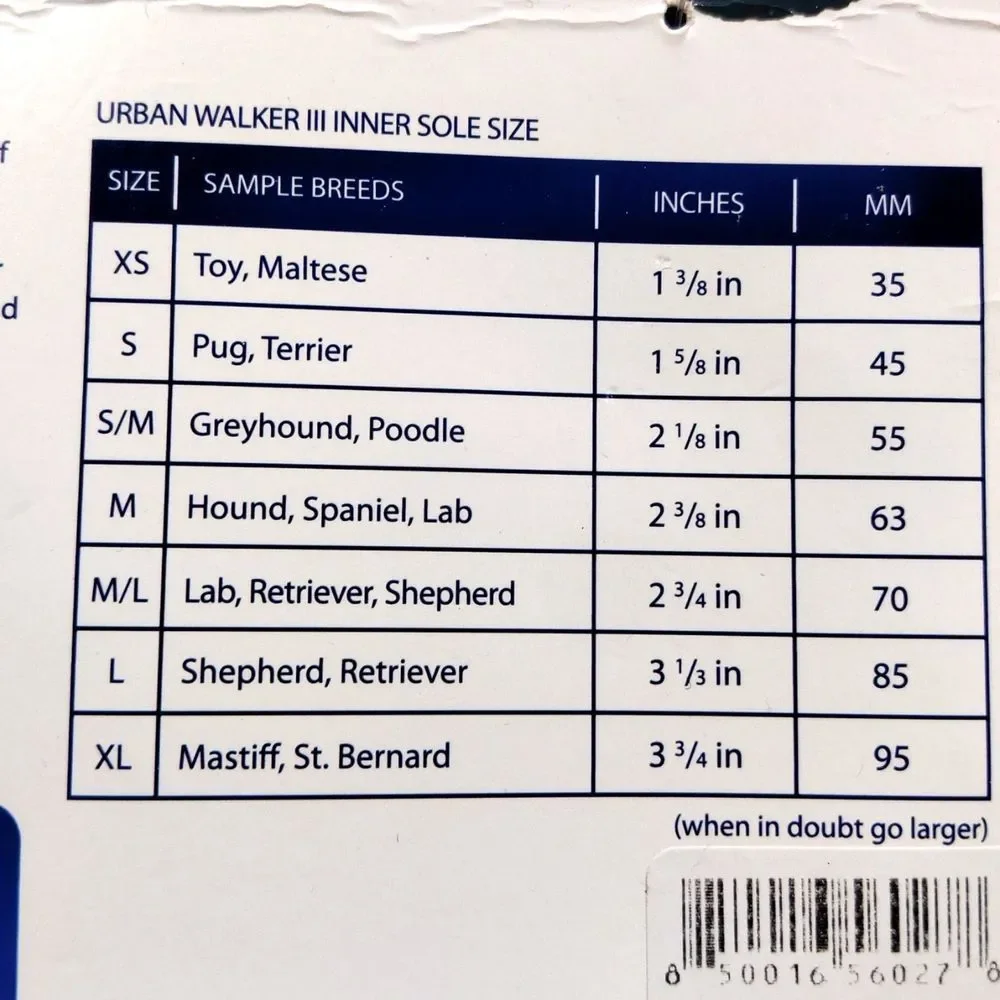 Healers Urban Walker Dog Boots S/M - Picture 7 of 9